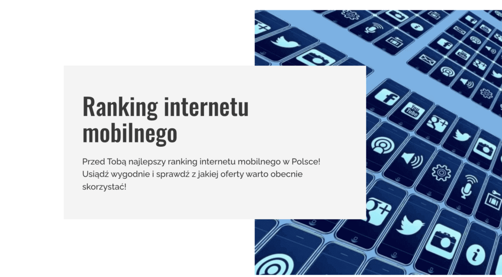Ranking na najlepszy internet mobilny
