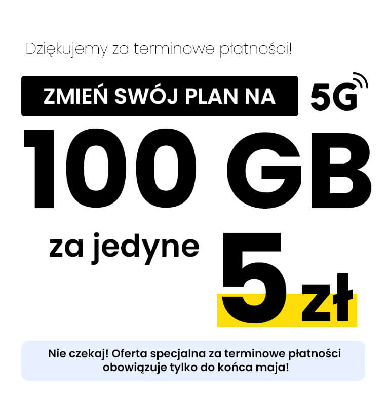 100 GB za 5 zł