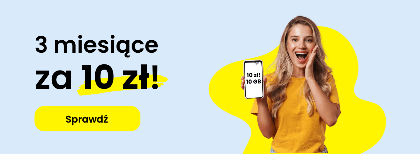 Najlepsza oferta na kartę - no limit + 10 GB za 19,99 zł | lajt mobile